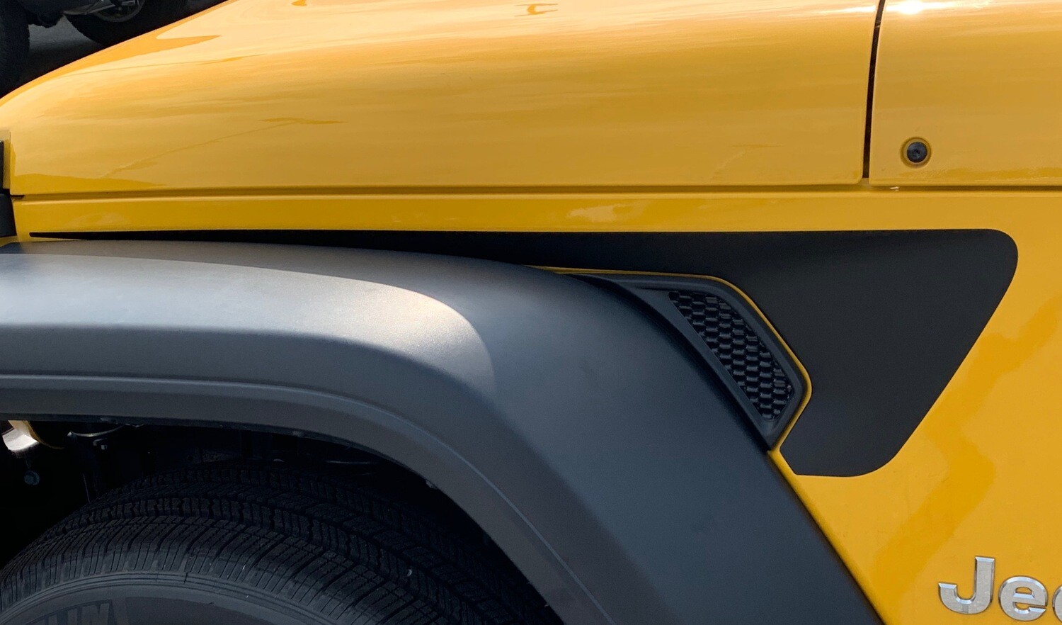2018 - up Jeep Gladiator JT Wrangler JL JLU Gravity Style Extended Fender Vent Blackout Vinyl Graphics