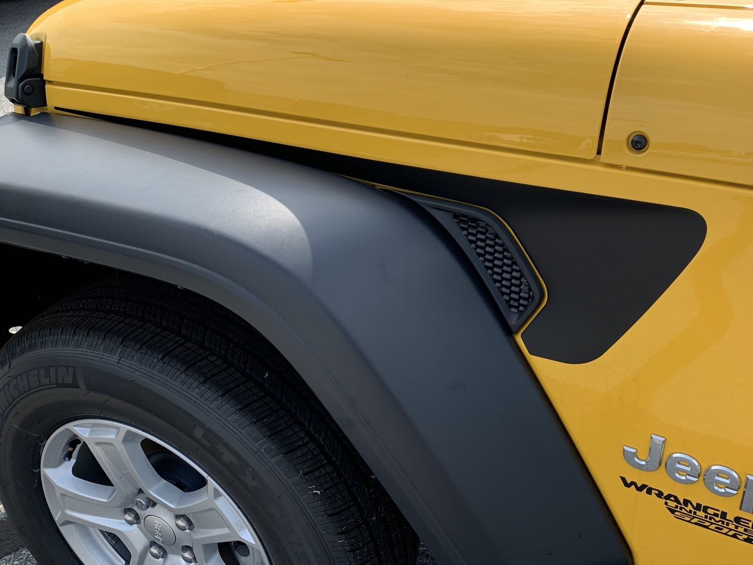 2018 - up Jeep Gladiator JT Wrangler JL JLU Gravity Style Extended Fender Vent Blackout Vinyl Graphics