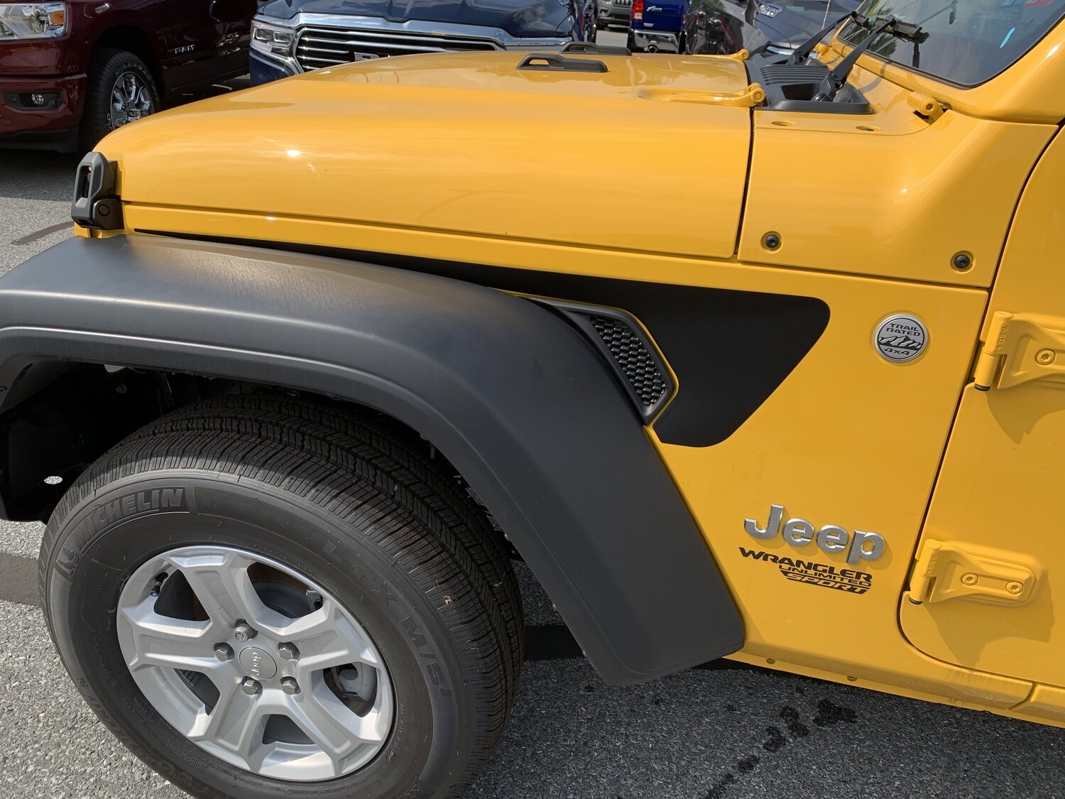 2018 - up Jeep Gladiator JT Wrangler JL JLU Gravity Style Extended Fender Vent Blackout Vinyl Graphics