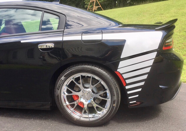2015 - Up Dodge Charger Extended Hockey Style Quarter Panel Stripe Kit