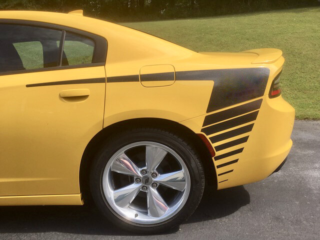 2015 - Up Dodge Charger Extended Hockey Style Quarter Panel Stripe Kit