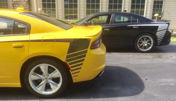 2015 - Up Dodge Charger Extended Hockey Style Quarter Panel Stripe Kit