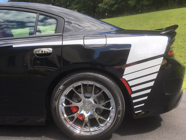 2015 - Up Dodge Charger Extended Hockey Style Quarter Panel Stripe Kit