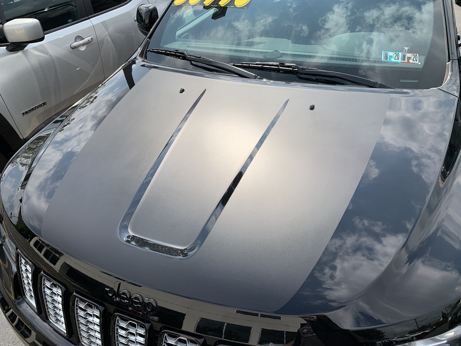 2011 - Up Jeep Grand Cherokee Trailhawk Style Hood Blackout Graphics