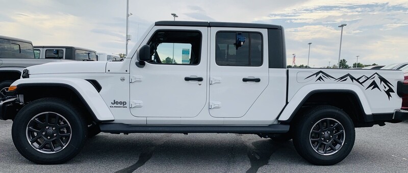 Jeep Wrangler JK JL Gladiator JT Large Mountain Range Vinyl Graphics