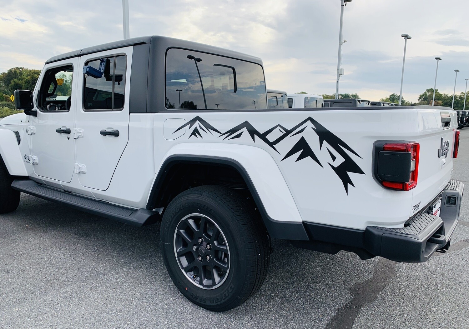 Jeep Wrangler JK JL Gladiator JT Large Mountain Range Vinyl Graphics