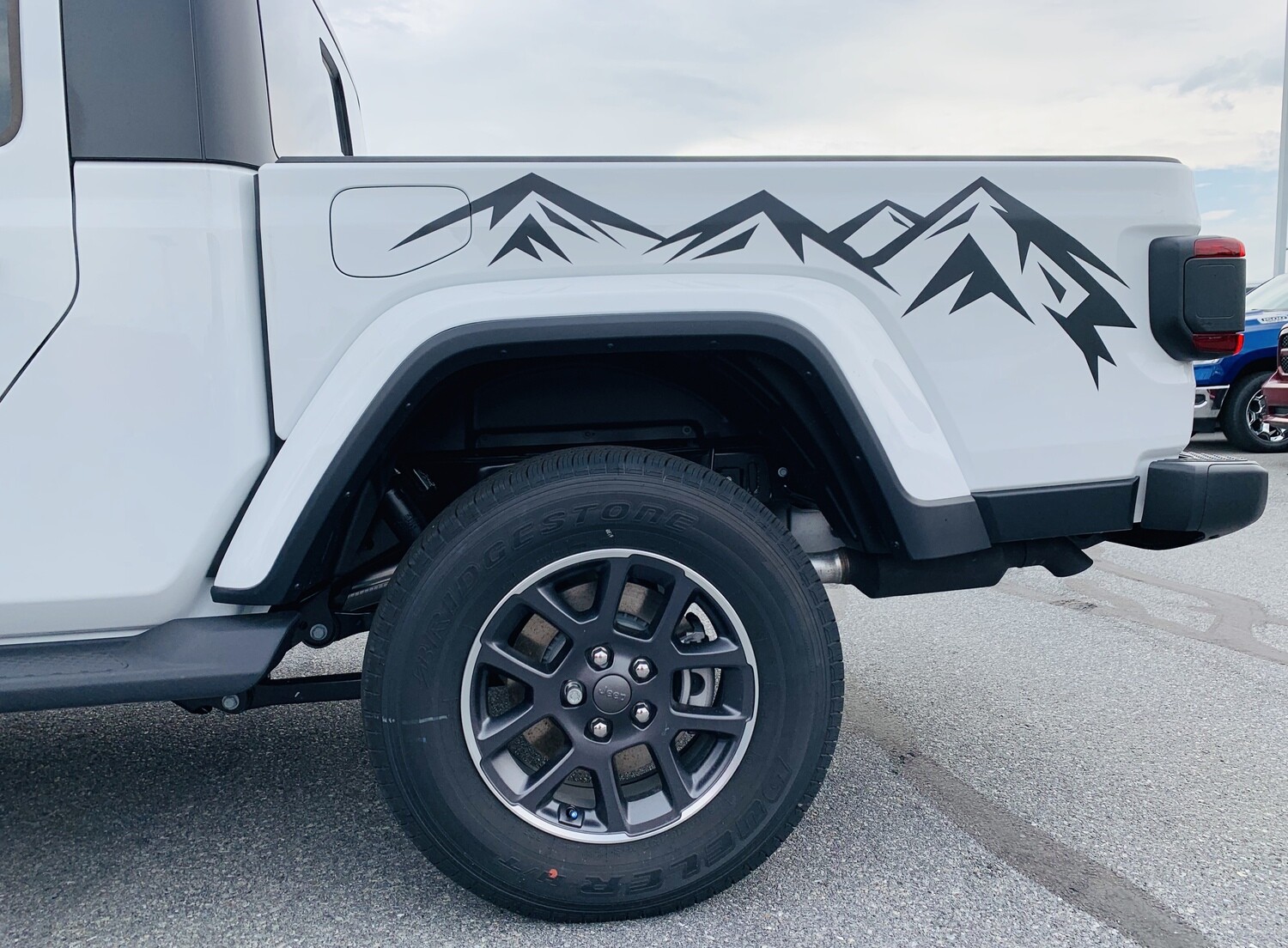 Jeep Wrangler JK JL Gladiator JT Large Mountain Range Vinyl Graphics