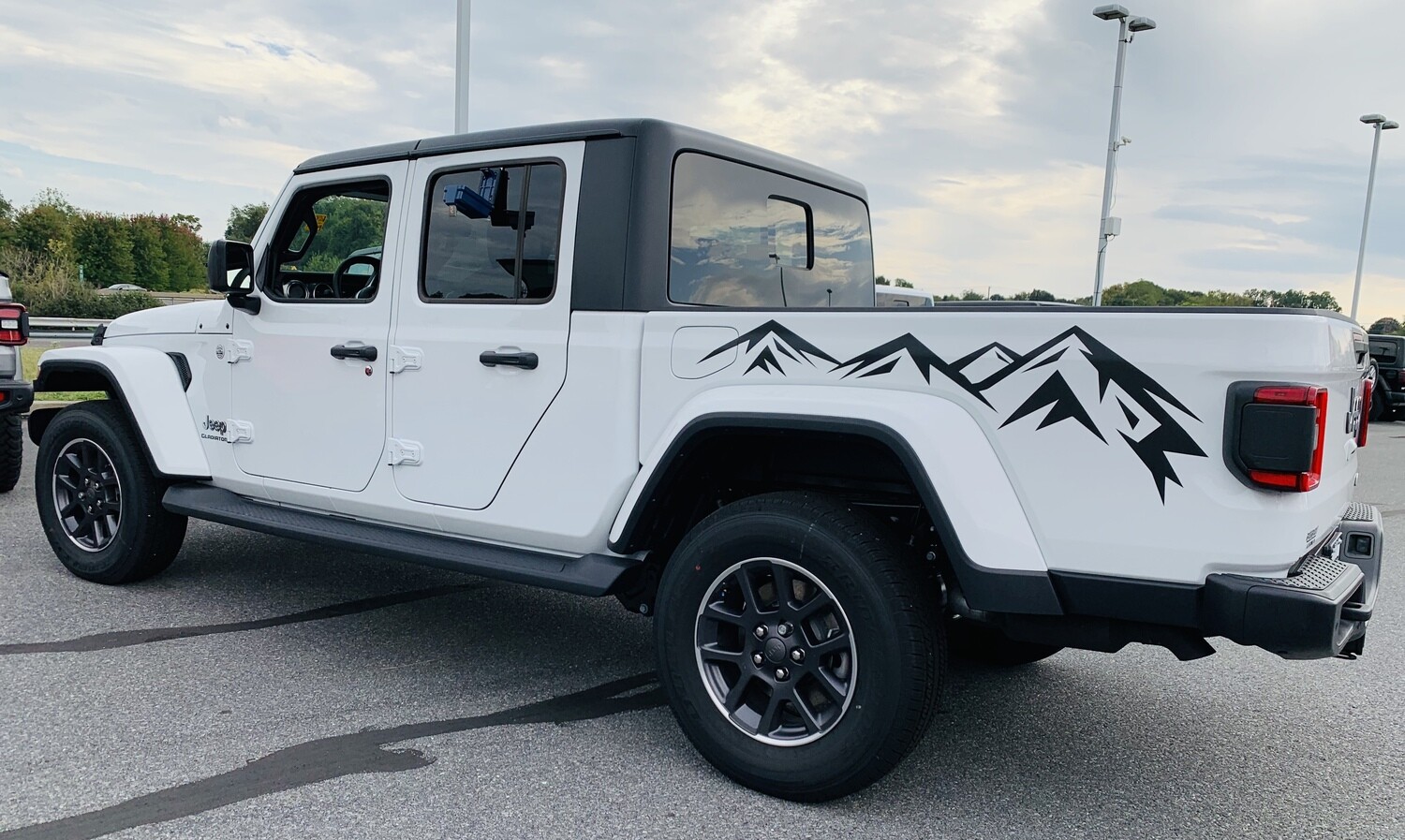 Jeep Wrangler JK JL Gladiator JT Large Mountain Range Vinyl Graphics