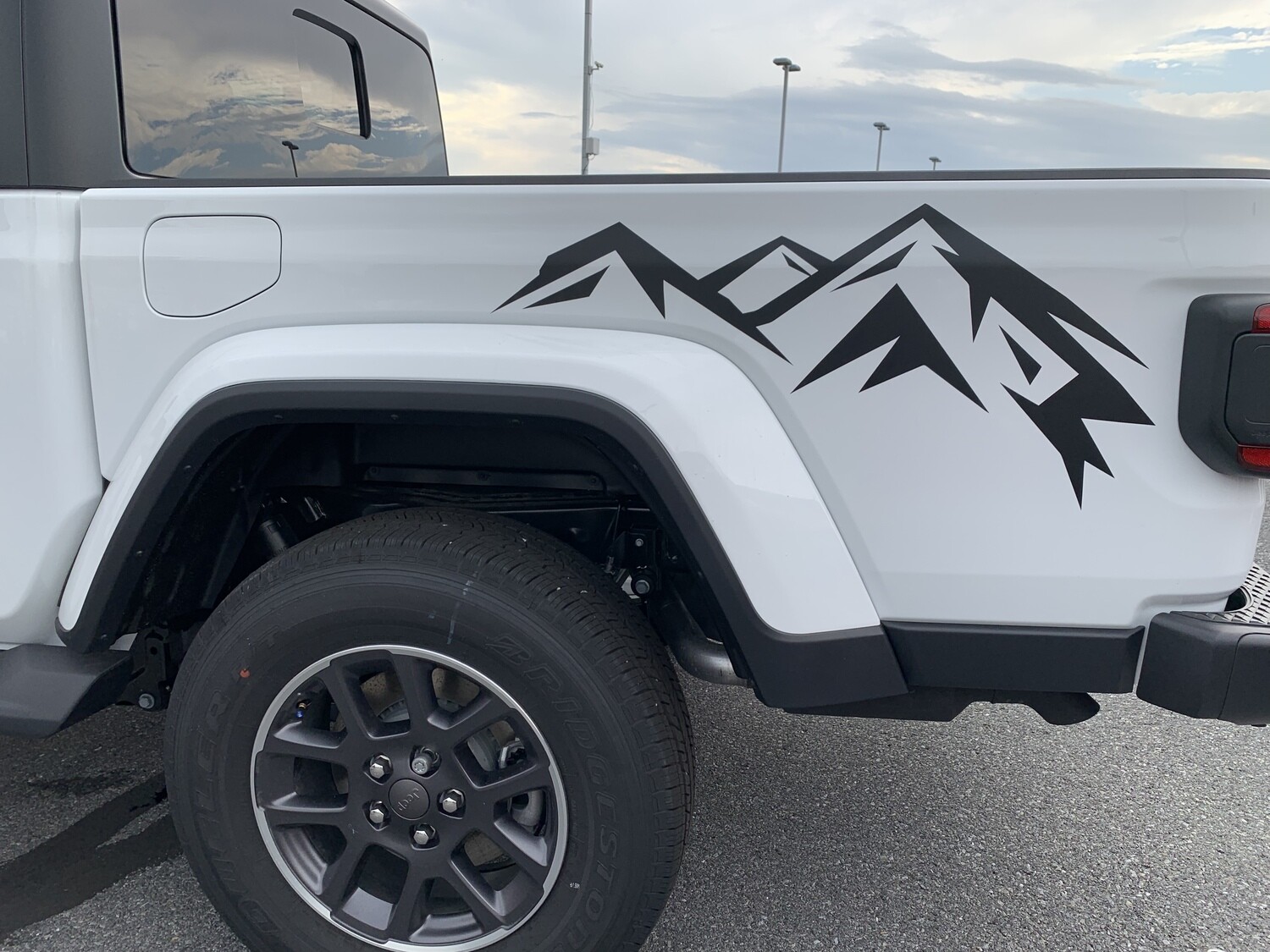 Jeep Wrangler JK JL Gladiator JT Small Mountain Range Vinyl Graphics
