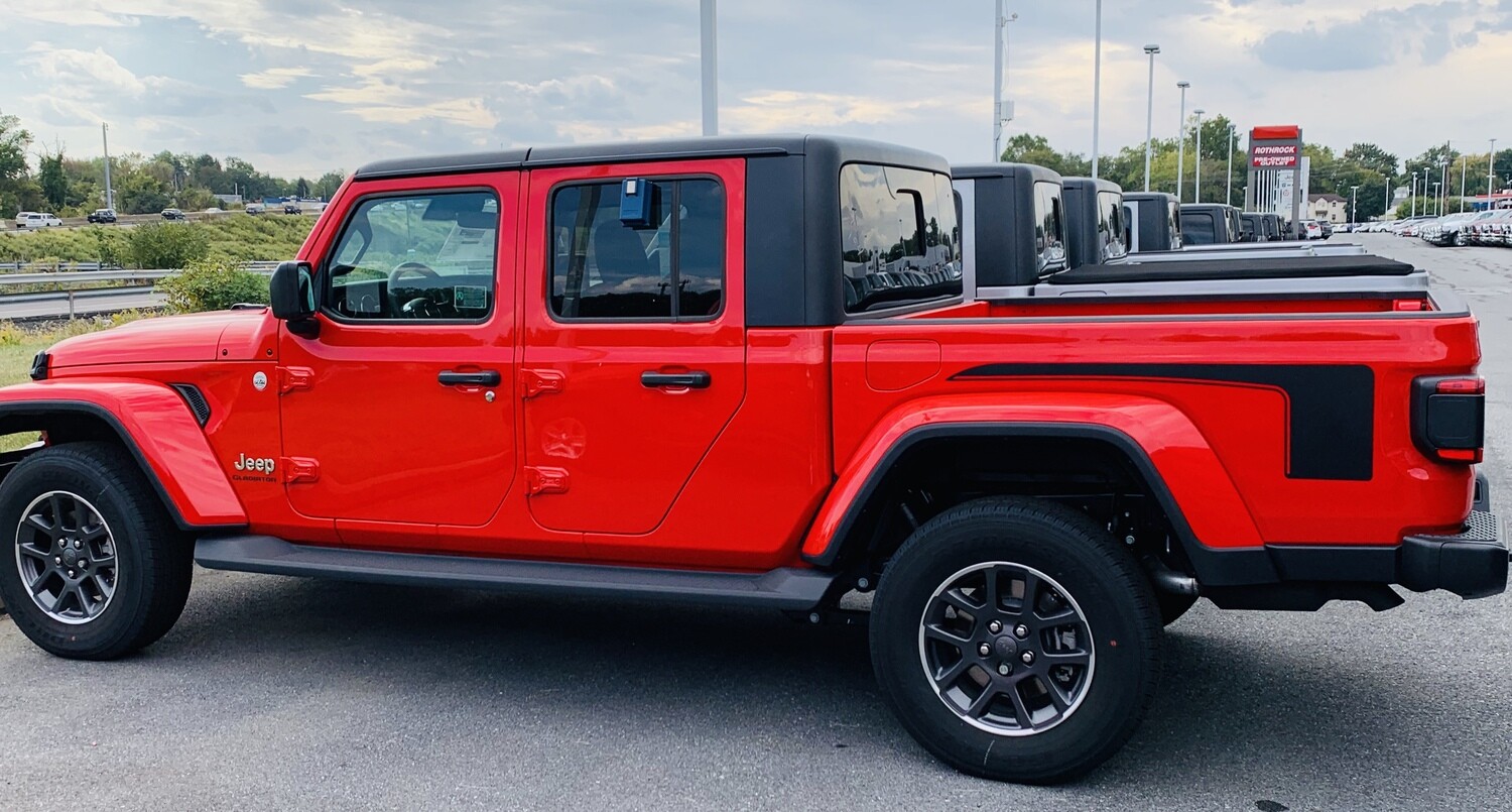 2020 Jeep Gladiator JT Bed Gen 1 Hockey Stripe Graphics