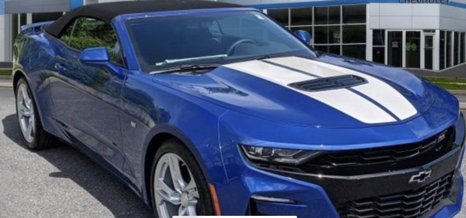 2019 - up Camaro Coupe Factory Style Dual Rally Stripes SS RS LT V8 V6 Turbo 4