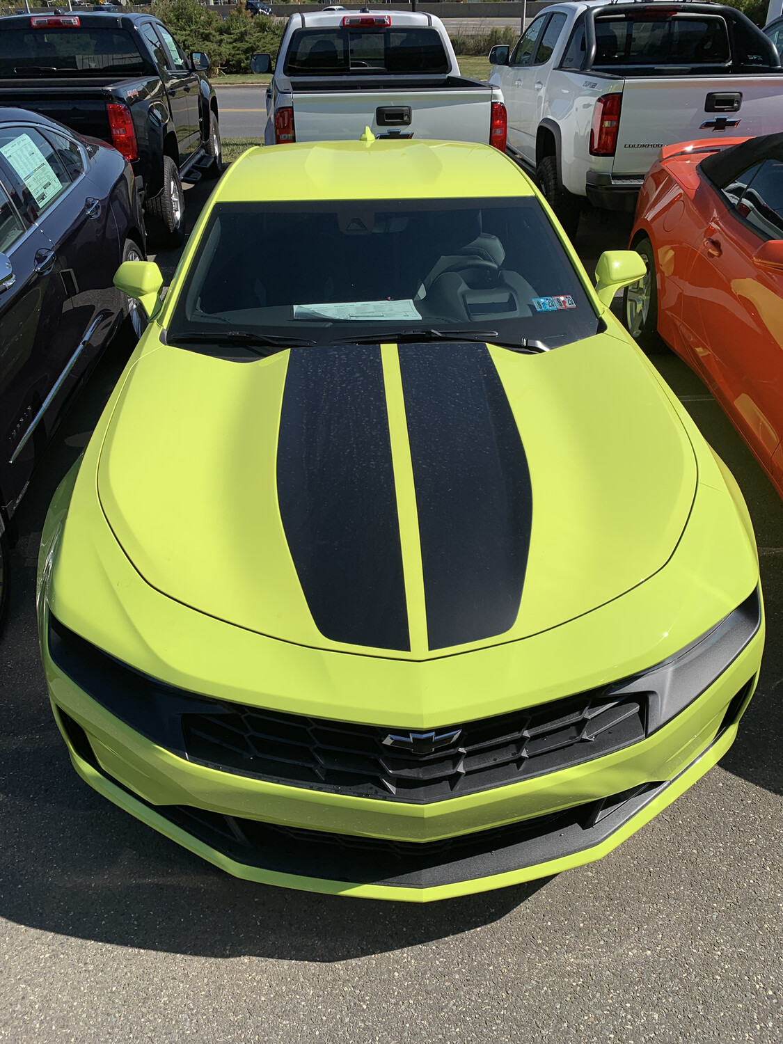 2019 - up Camaro Coupe Factory Style Dual Rally Stripes SS RS LT V8 V6 Turbo 4