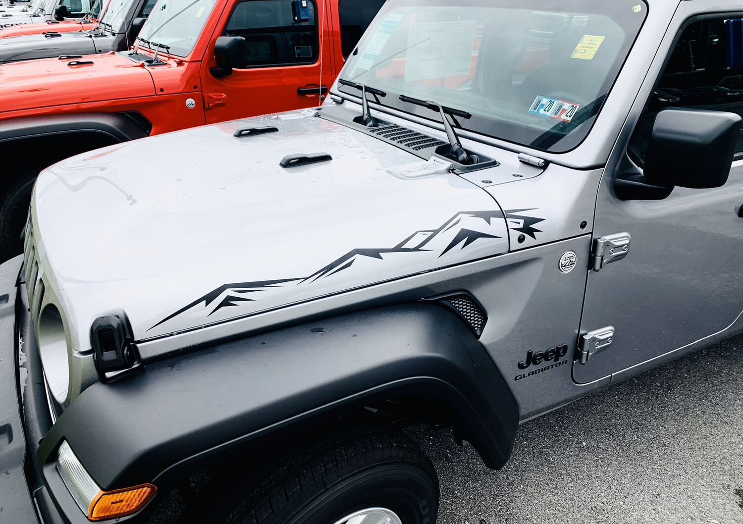 Jeep Gladiator JT Wrangler JL JLU Rubicon Hood Spear Graphics