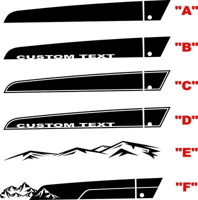 Jeep Gladiator JT Wrangler JL JLU Rubicon Hood Spear Graphics