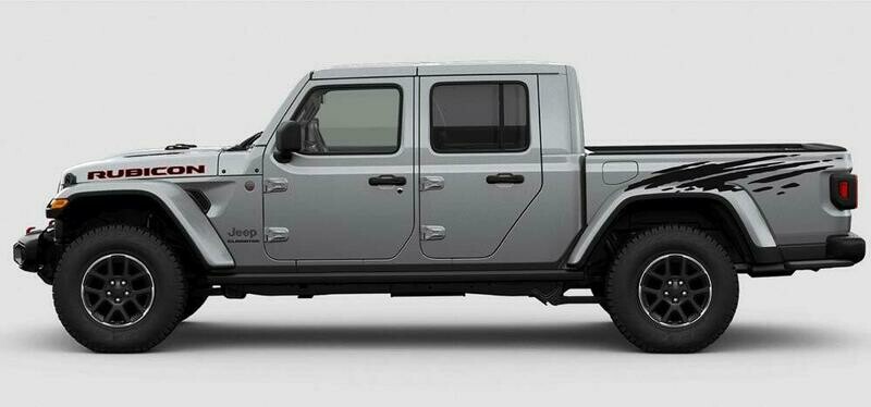 Jeep Gladiator JT Bed Side Splash Vinyl Graphics