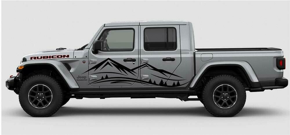 Jeep Gladiator JT / Wrangler Extra Large Mountain Range Vinyl Graphics
