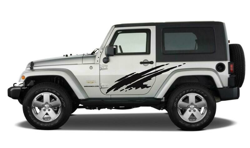 Jeep Wrangler JK JL Large Side Splash Vinyl Graphics