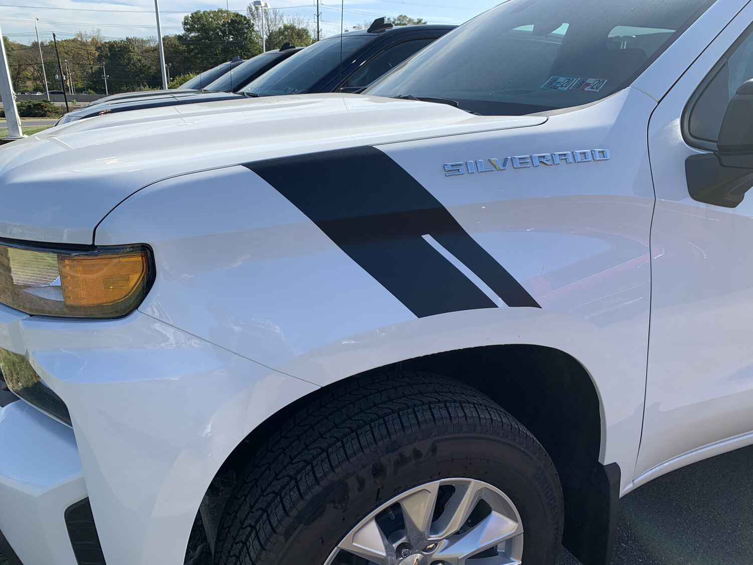 2019 - Up Silverado 1500 Fender Hash Mark Vinyl Graphics