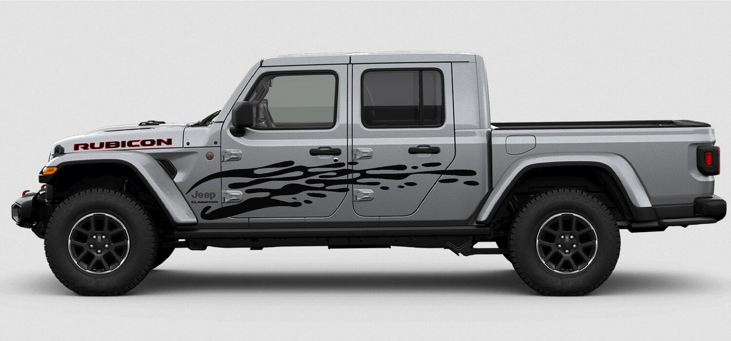 Jeep Gladiator JT Wrangler JK/JL Extra Large Side Drip Style Vinyl Graphics
