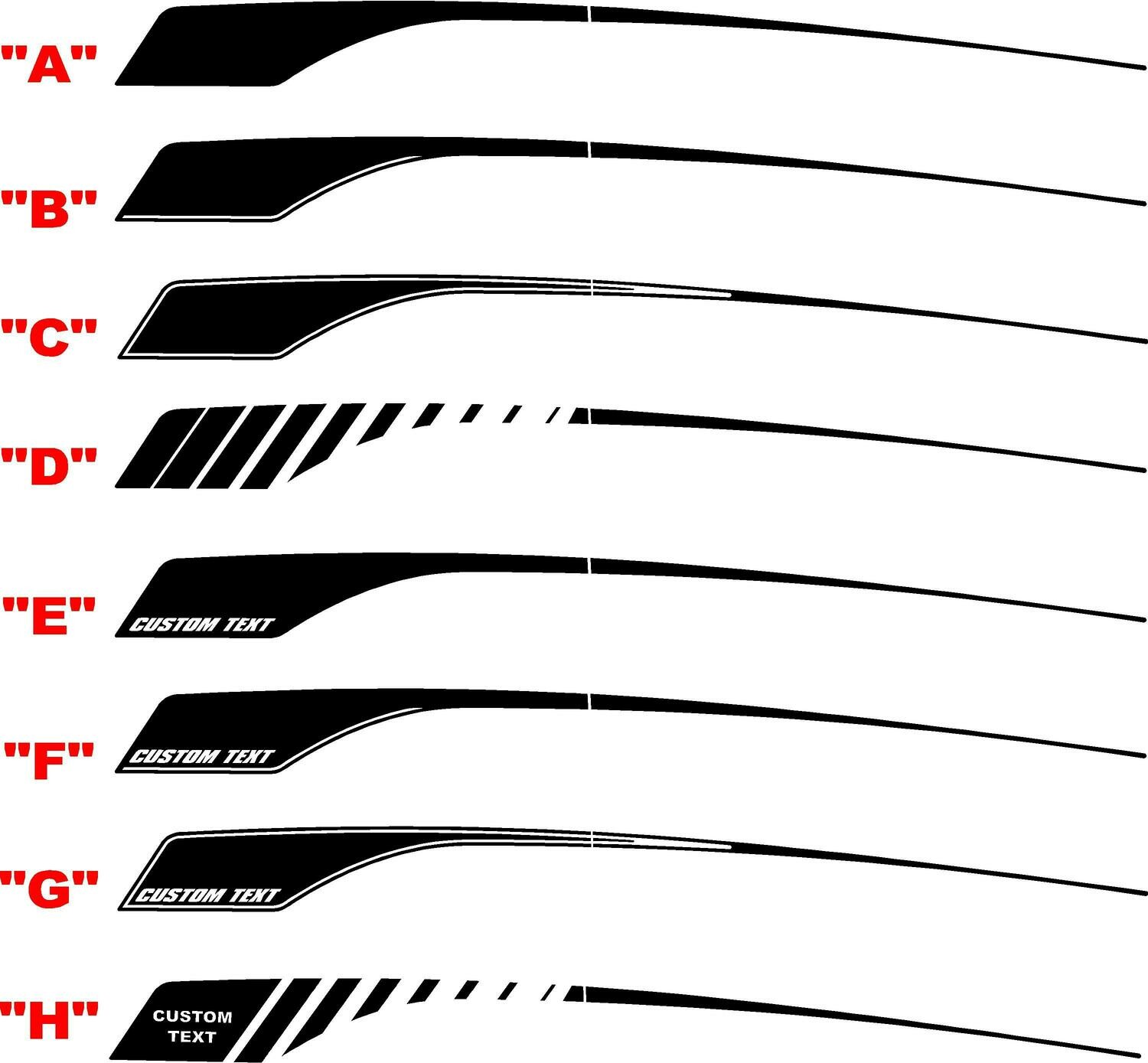 2011 - Up Dodge Durango Rear Hockey Stripes