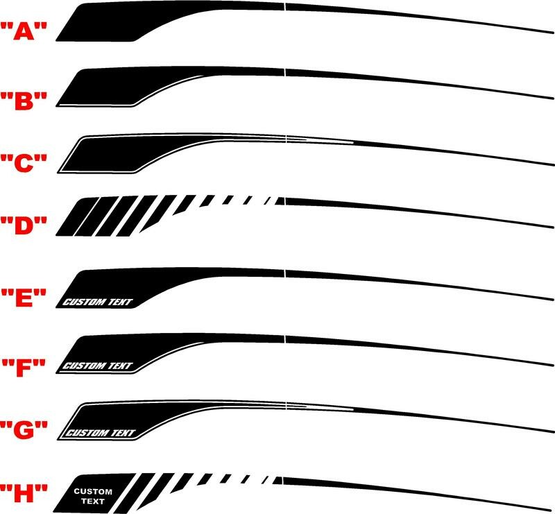 2011 - Up Dodge Durango Rear Hockey Stripes
