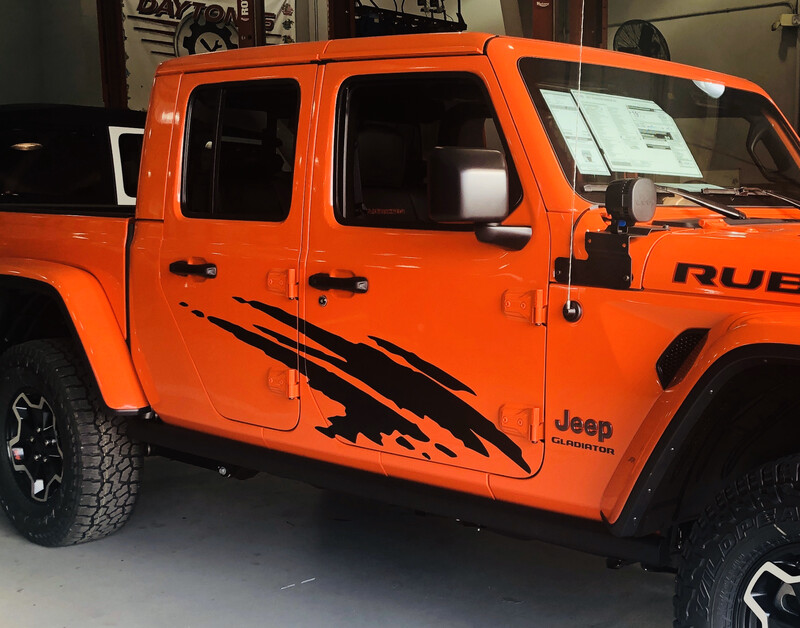 Jeep Large Side Splash Vinyl Graphics