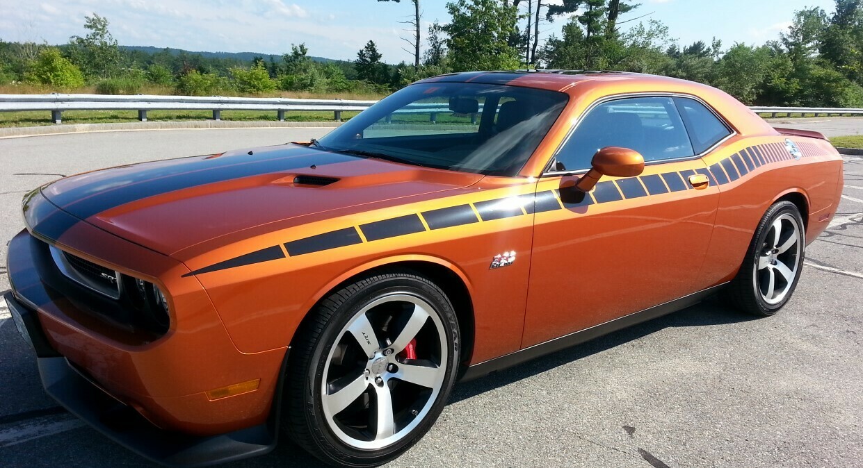 2008 - Up Dodge Challenger AAR Style Full Upper Strobe Stripes