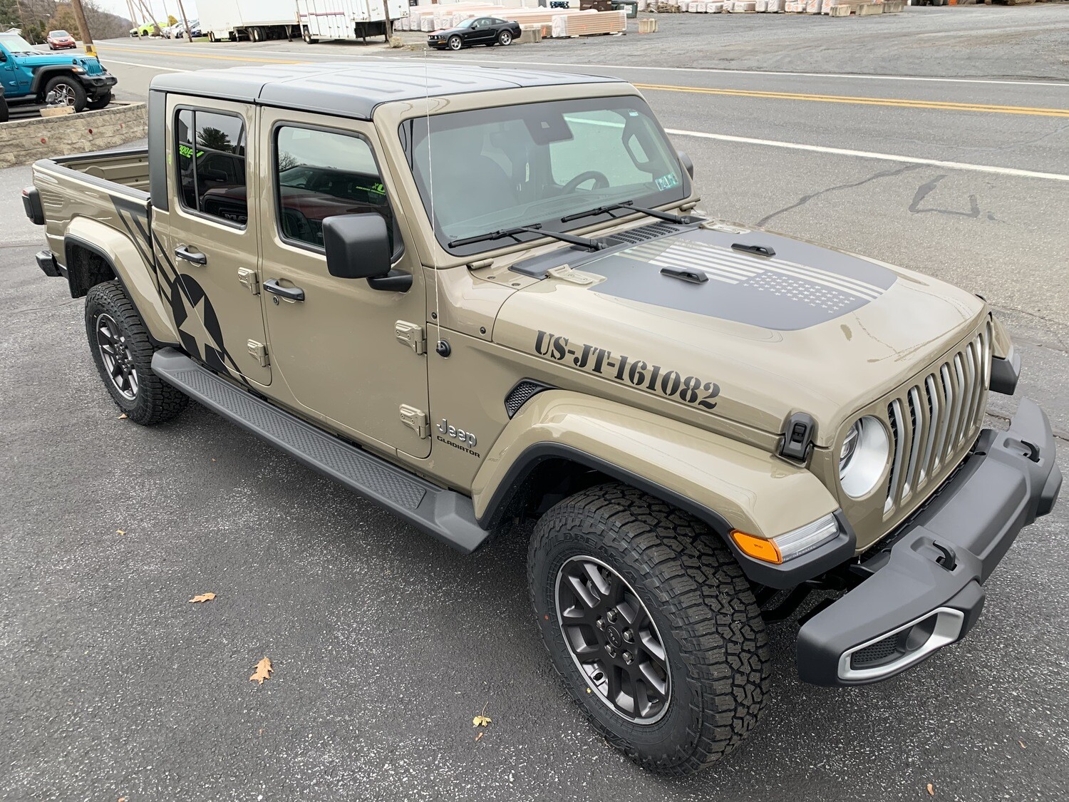 Jeep Gladiator JT Wrangler JL JLU JK JKU Hood Lettering Graphics