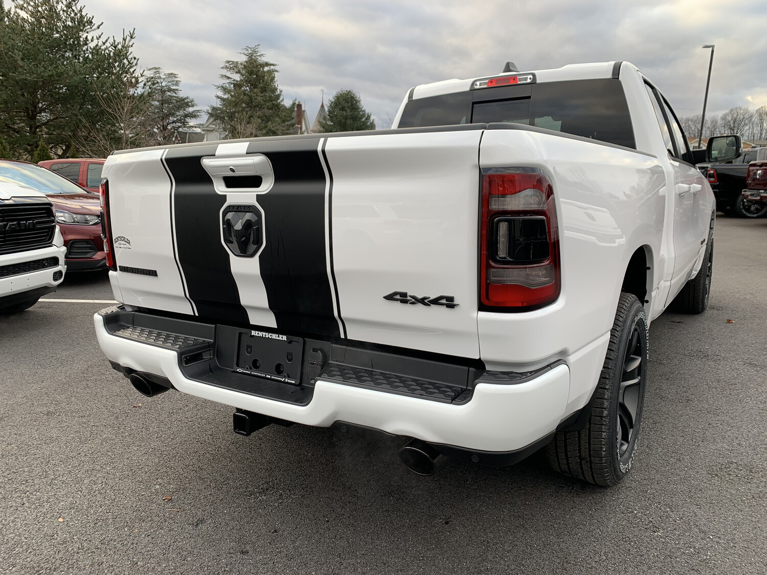 2019 - Up Ram 1500 Standard Hood and Tailgate Rally Stripes