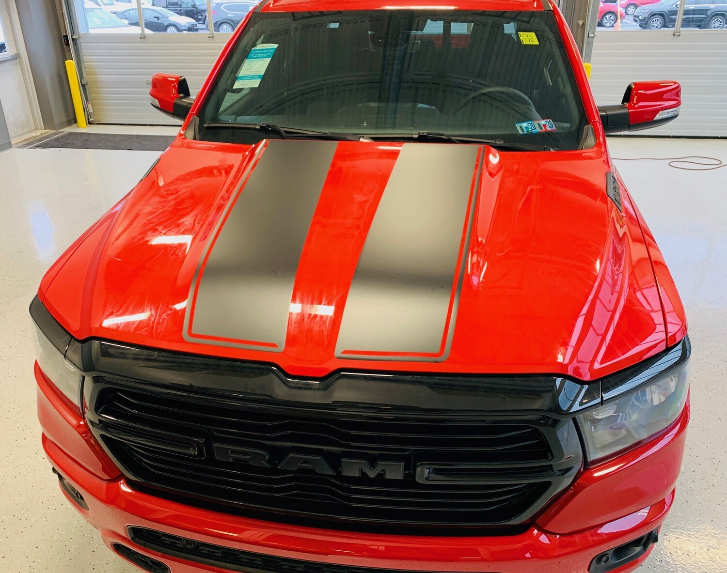 2019 - Up Ram 1500 Standard Hood and Tailgate Rally Stripes
