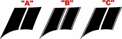 2010-2015 Chevrolet Camaro Fender Hash Side Stripes