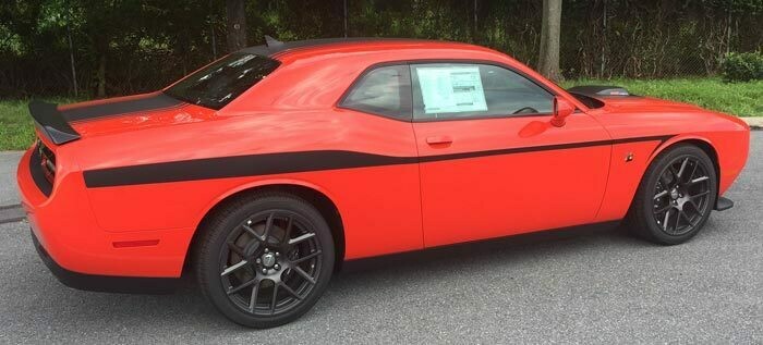 2008 - Up Dodge Challenger Devil Tail Lower Bodyline Stripe Kit