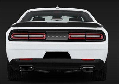 2015 - Up Dodge Challenger RT SXT GT Hellcat Rear License Recess Blackout