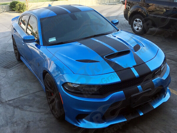 2015 - Up Dodge Charger SRT Hellcat Scat Pack RT GT Factory Style Rally Stripe Kit