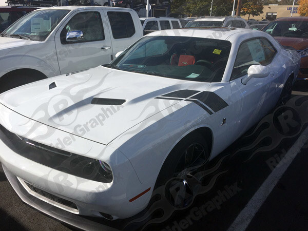 2015 - Up Dodge Challenger Scat Pack Inspired Hood to Fender Stripes