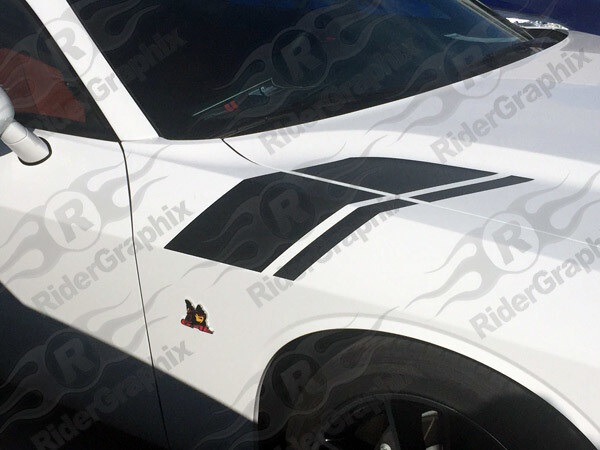 2015 - Up Dodge Challenger Scat Pack Inspired Hood to Fender Stripes
