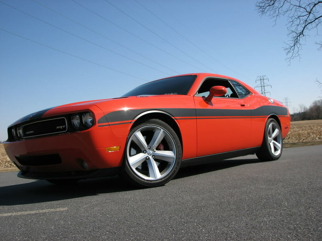 2008 - Up Dodge Challenger Targa Style Side Stripe Vinyl Graphics