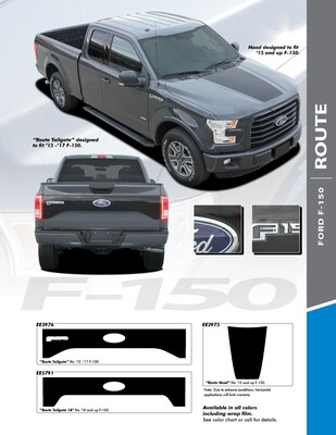 2015 - Up Ford F150 Route Tailgate Only Graphics