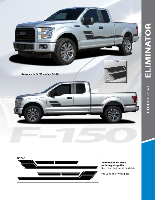 2015 - Up Ford F150 Eliminator Side Stripes