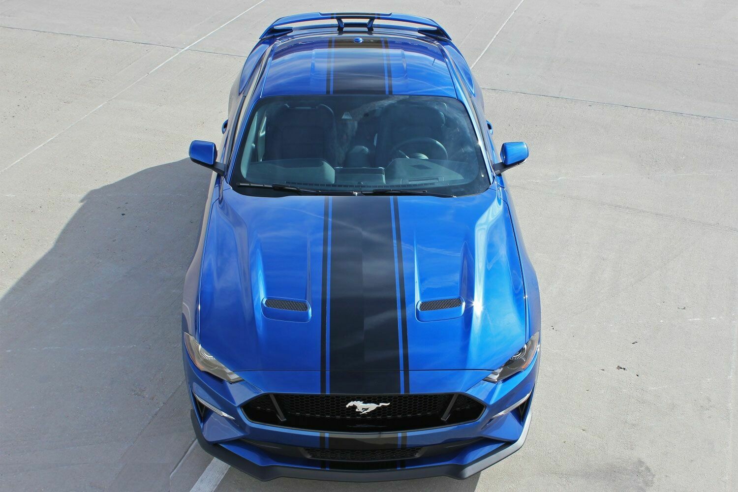 2018 - 2023 MUSTANG HYPER CENTER RALLY STRIPES