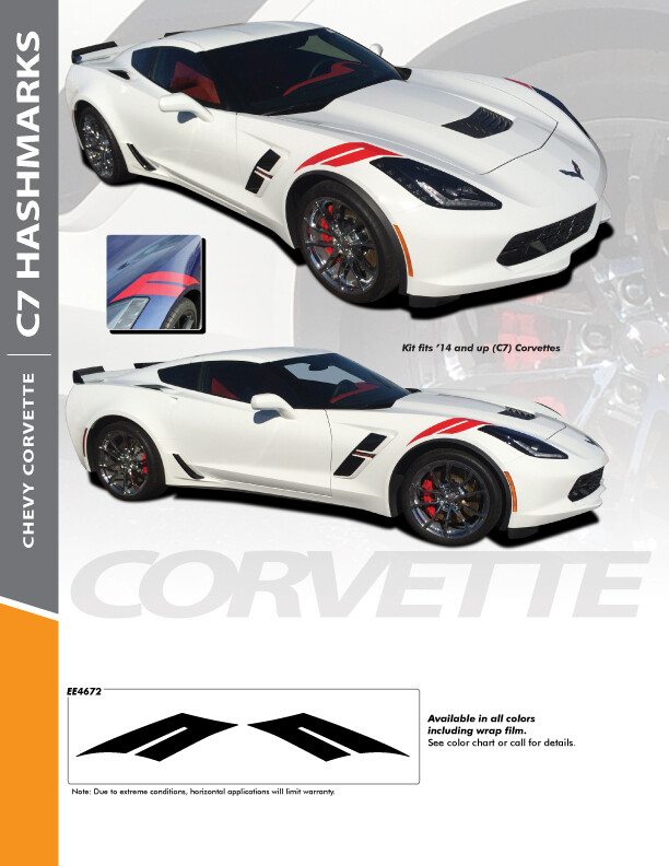 Chevy Corvette C7 Hashmark Graphics