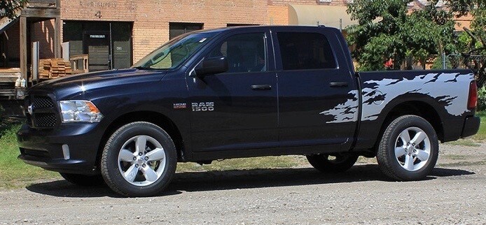 2009 - 2021 Classic Dodge Ram Bedside Rage Style Vinyl Graphics