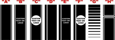 Jeep Gladiator JT Bumble Bee Style Tail Stripe Vinyl Graphics