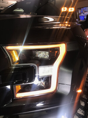 Rocky Mountain Graphics Headlight Accent Vinyl Decals For 2019 Ford F-150 Raptor - 3M Vinyl
