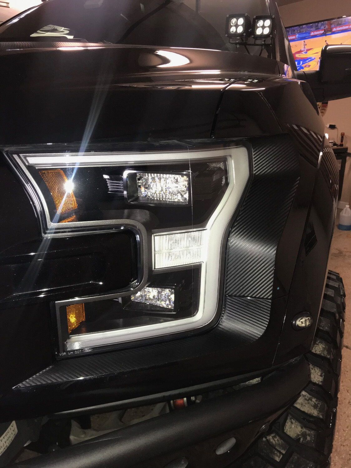 2017 - 2020 Ford F150/ Raptor Headlight and Taillight Accent Graphics 