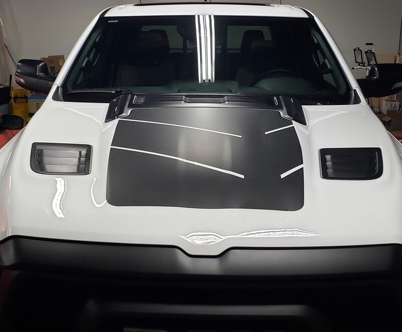 2019 - Up Dodge Ram Large Rebel Sport  Hood Vinyl Graphics