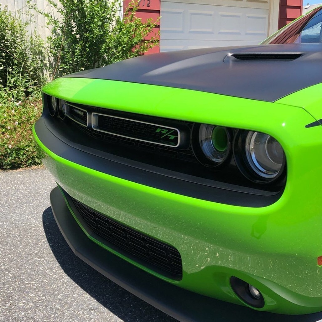 2015 - Up Dodge Challenger RT SXT GT Hellcat Bumper Blackout Decals Front and Rear Kit