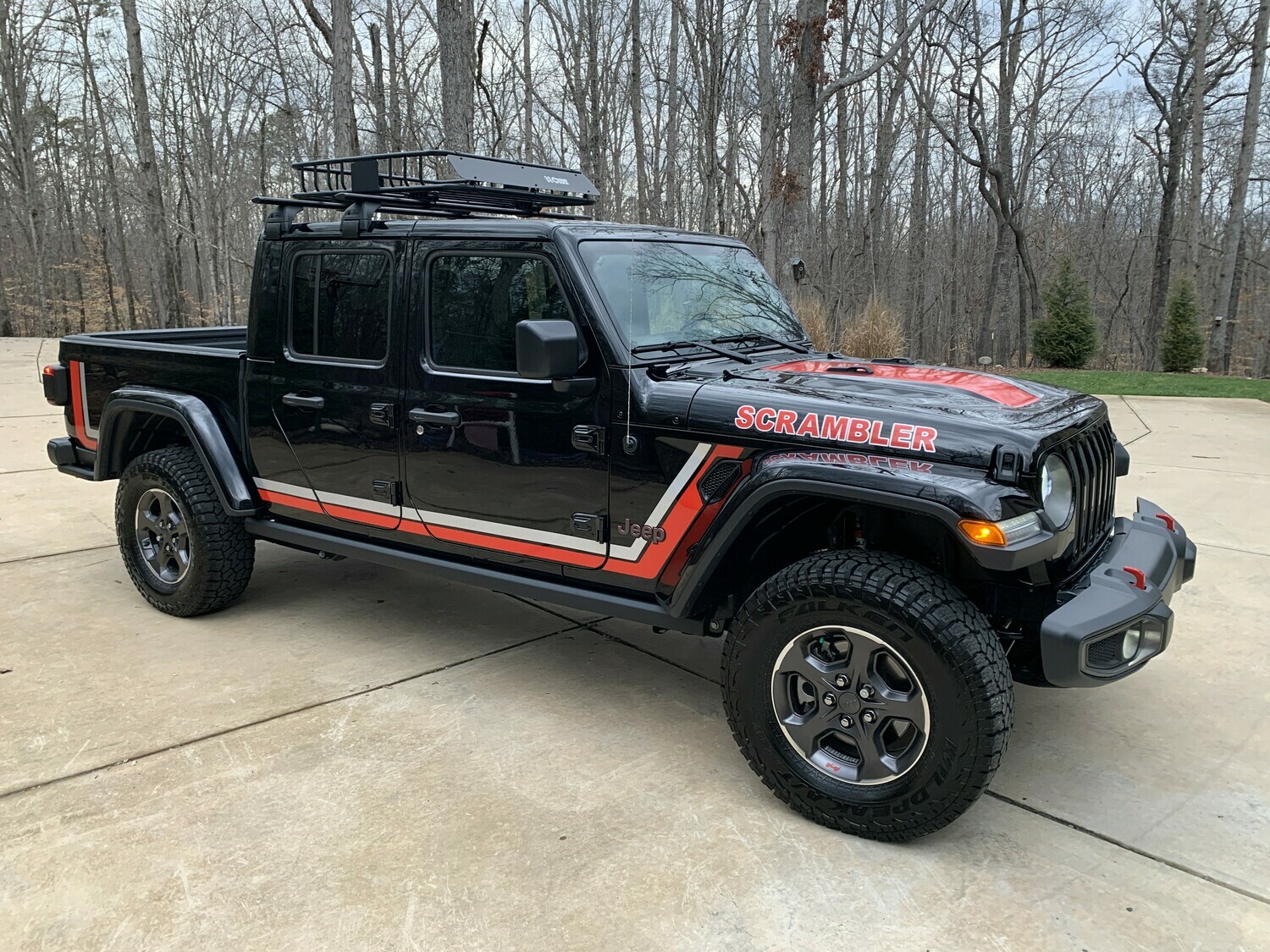 2020 & Up Jeep Gladiator Retro Scrambler Style #1 Side Stripes