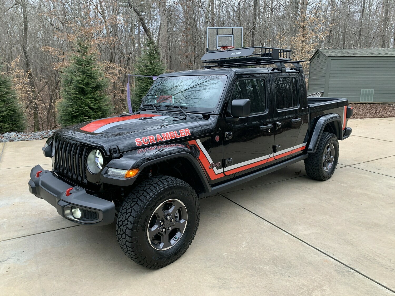 2020 & Up Jeep Gladiator Retro Scrambler Style #1 Side Stripes