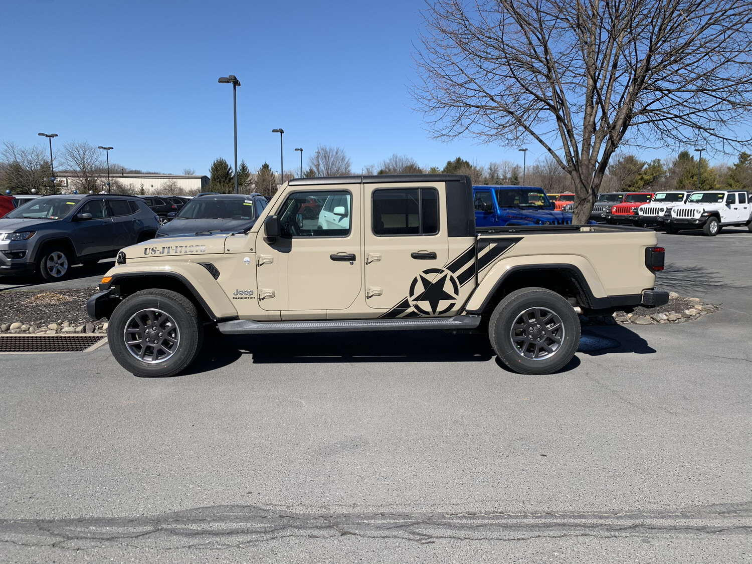 Jeep Gladiator JT Large Star/Bar Vinyl Graphics